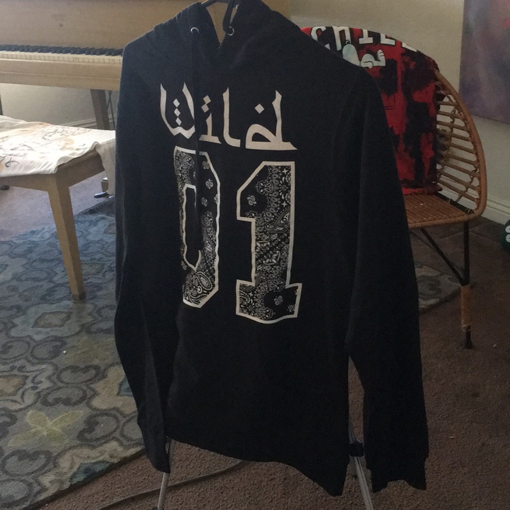 Wild 01 bandana black hoodie